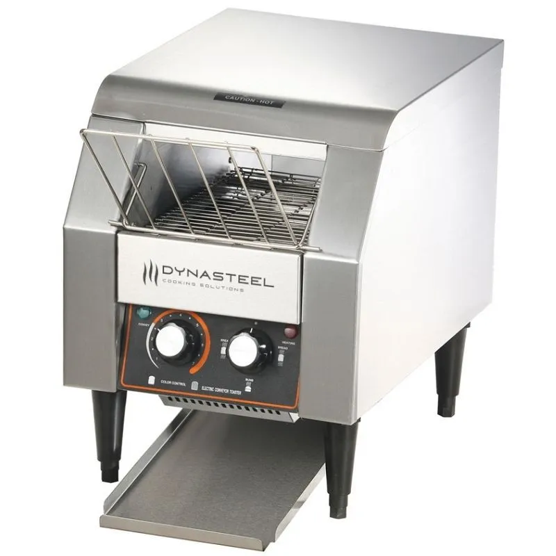 Tostadora de Cinta Profesional 1300 W Inox, Tostado Ajustable, Panes y Bollos, Aperitivos