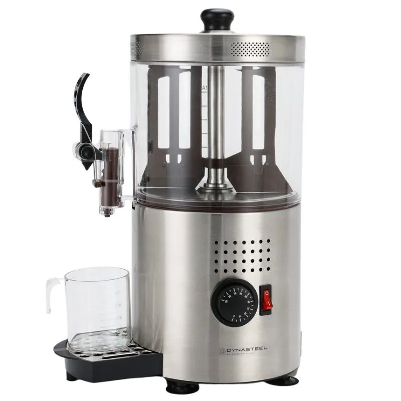 Chocolatera Profesional 3 L 1200 W, Cubeta Transparente, Termostato 0-90°C, Grifo