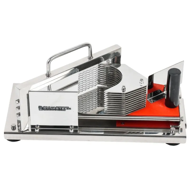 Cortador de Tomates Manual Profesional Inox, Cuchillas Dentadas, Empujador Ergonómico, Restauración Rápida