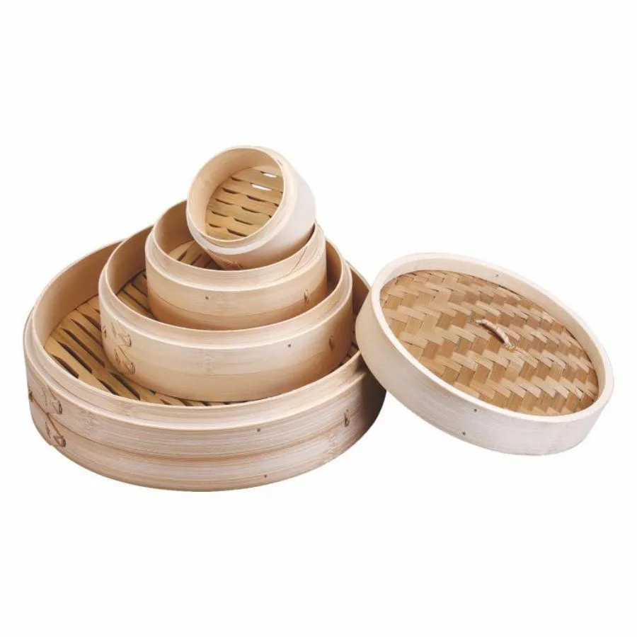 Vaporera Redonda de Bambú - Ø 13 cm