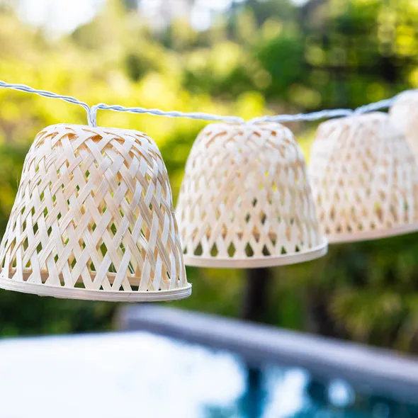 Guirnalda Lumínica Solar y Toma LED Bambú 3.8 m - Chill Hybrid