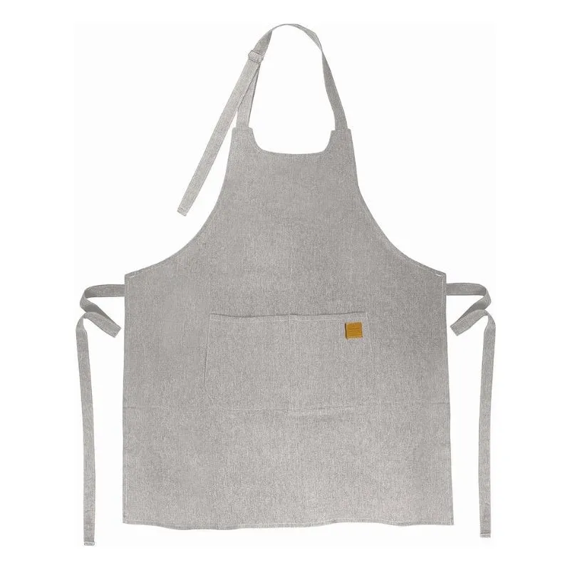 Delantal de cocina unisex - Gris marmolado - 68 x 83 cm