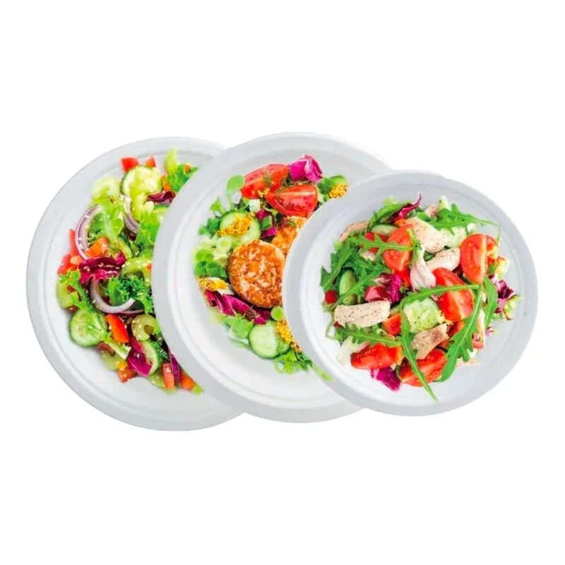 Plato Redondo - Fibra Vegetal - 230 x 20,6 mm - Lote de 50