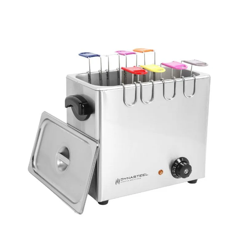 Cocedor de Huevos Profesional 8 Huevos 2600 W Inox, Cestas Individuales, Termostato Ajustable, Tapa