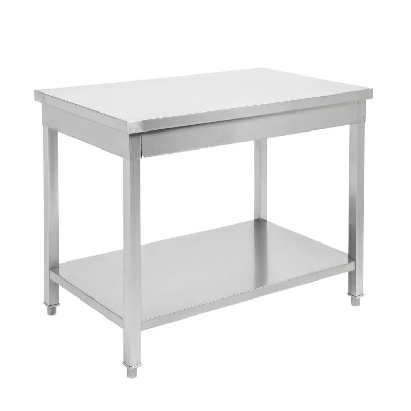 Mesa de Inox con Estante - P 700 mm - L 600 mm