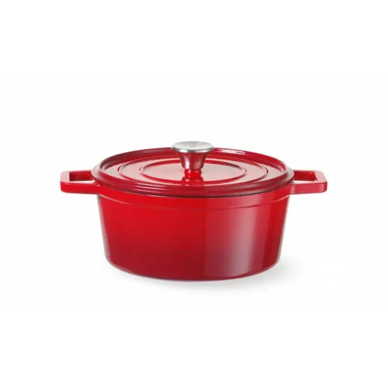 Cocotte de Hierro Fundido Esmaltado Rojo - 3,7 L