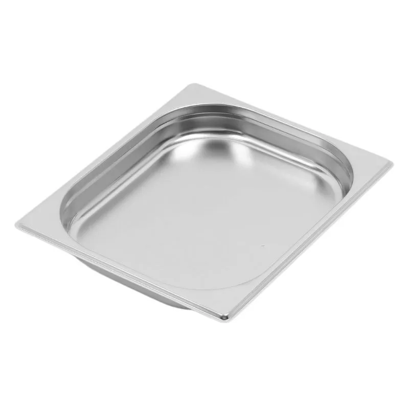 Cubeta Gastronorm GN 1/2 Inox AISI 201 - 325 x 265 x 40 mm - 2 L - Espesor 0,6 mm - Apta para Lavavajillas