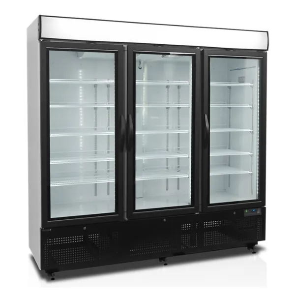 Vitrina Congelador Vertical Blanco - 3 Puertas de Vidrio - 1657 L
