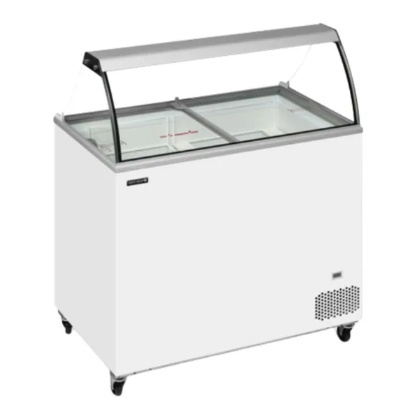 Congelador Arcón de Hielo con Vidrio Curvado - 255 L