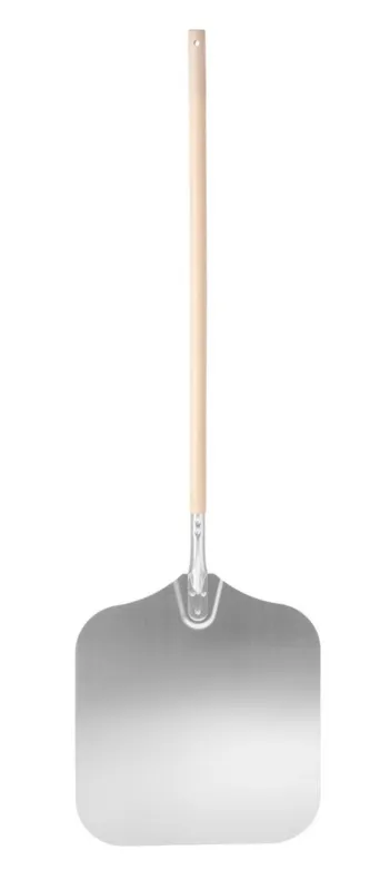 Pala de pizza cuadrada con mango de madera - 1320 x 405 mm