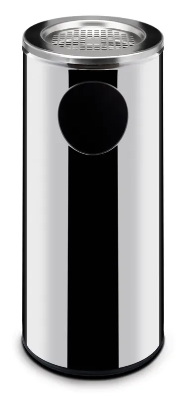 Papelera con cenicero - 240 mm de diámetro