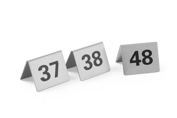 Set de 12 Caballetes de Mesa Numerados del 37 al 48