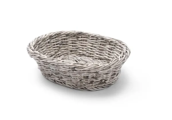 Cesta de pan ovalada gris - 250 x 190 mm