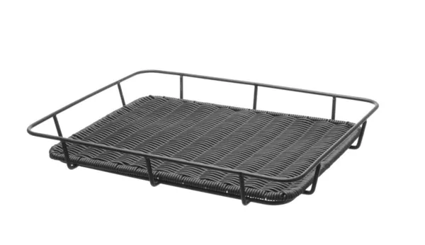 Cesta de pan con borde de acero inoxidable negro - 400 x 300 mm
