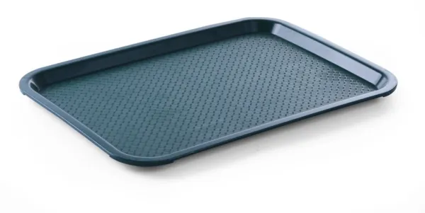 Bandejarectangular de comida rápida verde - 415 x 305 mm