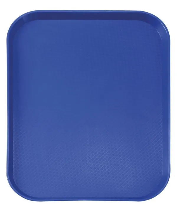 Bandejita rectangular para comida rápida - Modelo pequeño 265 x 345 mm - Azul