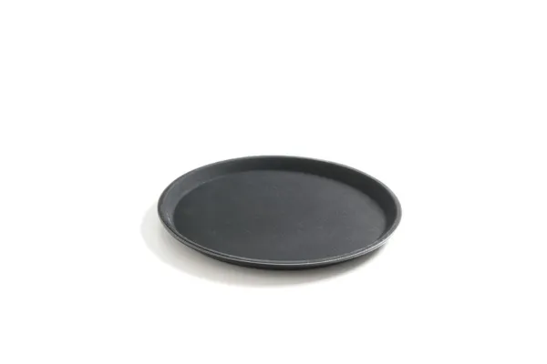 Bandeja de servicio redonda de fibra de vidrio - 46 cm