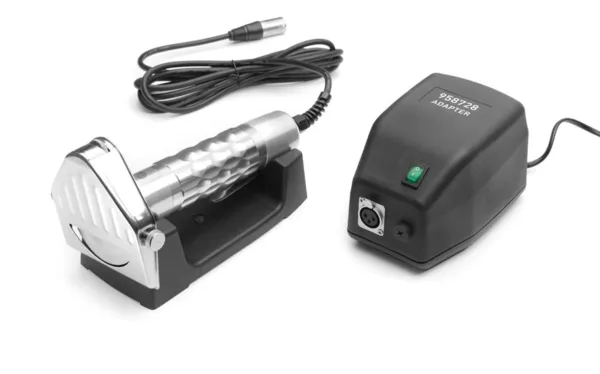 Cuchillo de kebab eléctrico de acero inoxidable y aluminio