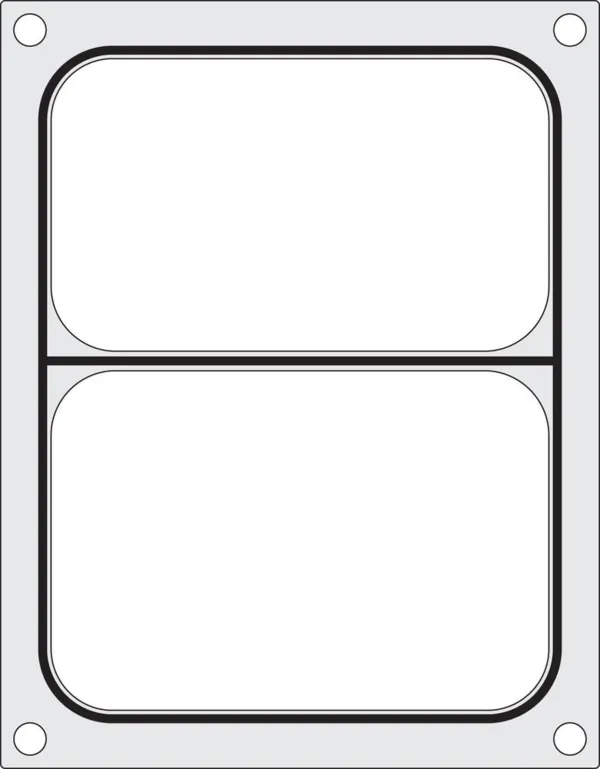 Matriz de sellado para selladora manual - 2 compartimentos