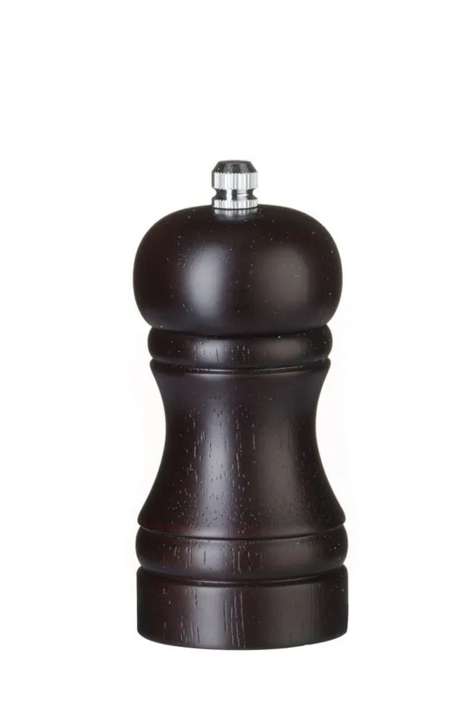 Molino de sal de madera oscura - H 113 mm