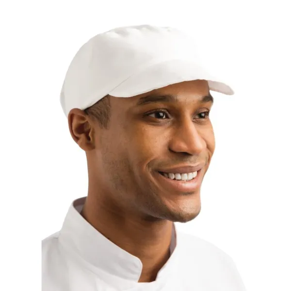 Gorra de panadero blanca de algodón - Talla única