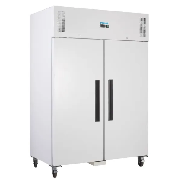 Armario refrigerado negativo blanco GN 2/1 de doble puerta - 1200 L