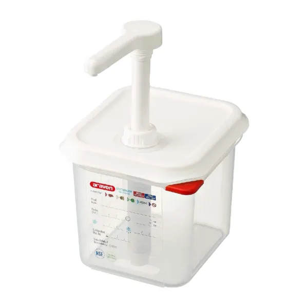 Distribuidor de Salsa Transparente GN 1/6 - 2,6 L