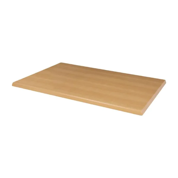 Tablero de mesa rectangular preperforado de haya