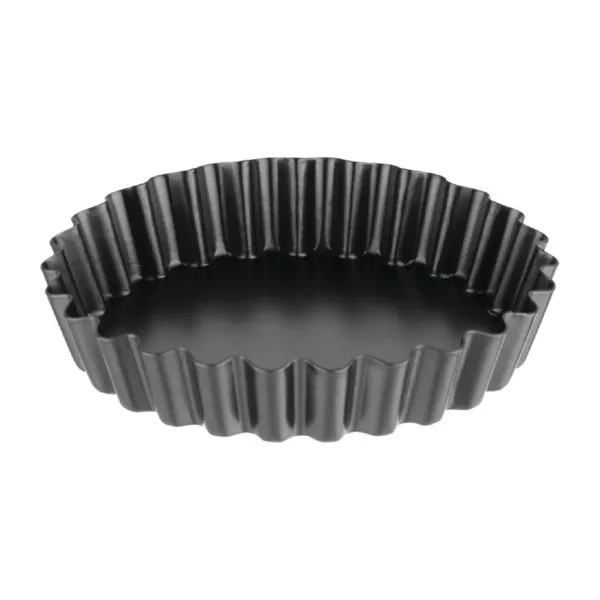 Molde para tartaletas canelé antiadherente con fondo desmontable - ø 10 cm - Lote de 3