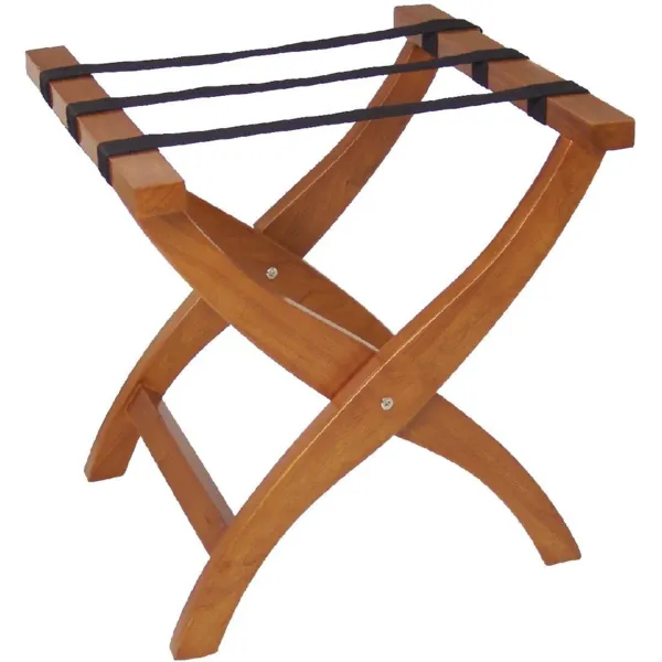 Soporte para equipaje plegable de madera