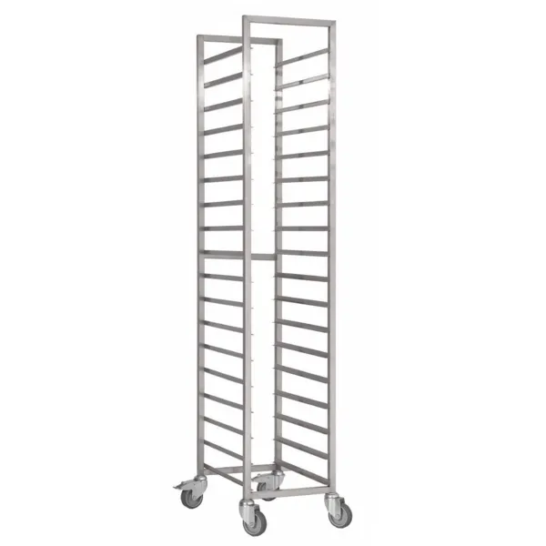 Carro deslizante de acero inoxidable - 600 x 400 mm - 18 niveles