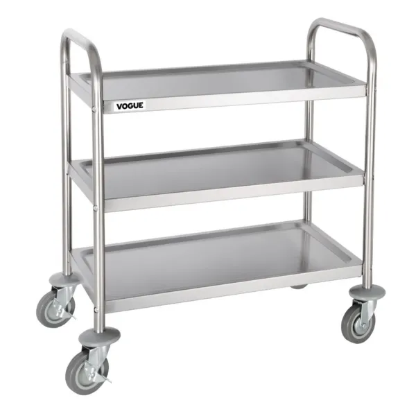 Carro de Despeje en Acero Inoxidable - 3 Niveles - L 710 X P 405 mm - 128 Kg
