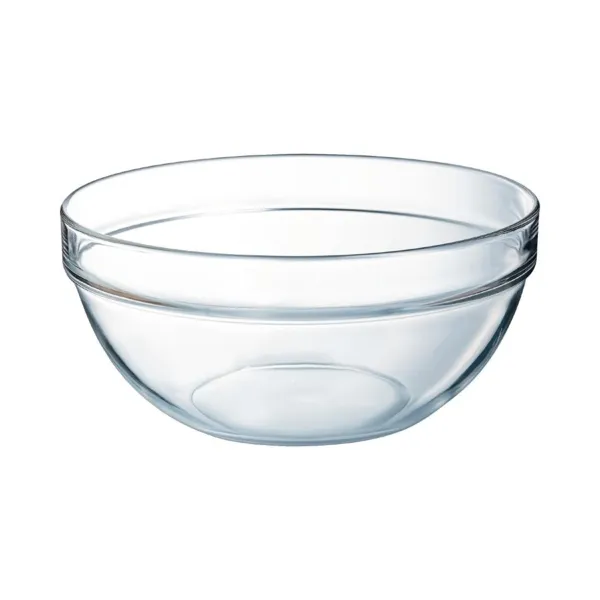 Ensaladeras apilables de vidrio templado - Ø290mm - Lote de 6