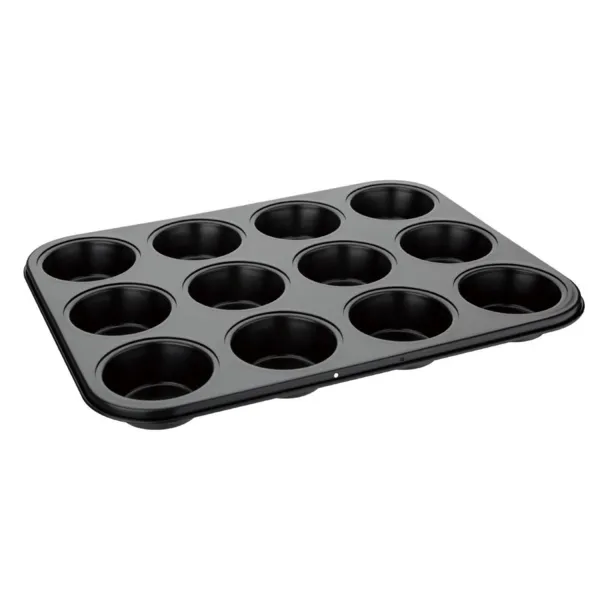 Placa antiadherente de 12 moldes para muffins
