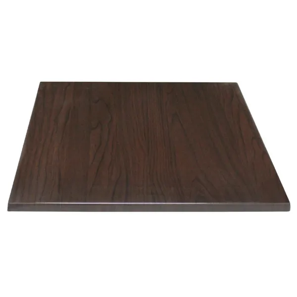 Tabla de mesa cuadrada marrón oscuro - L 700mm