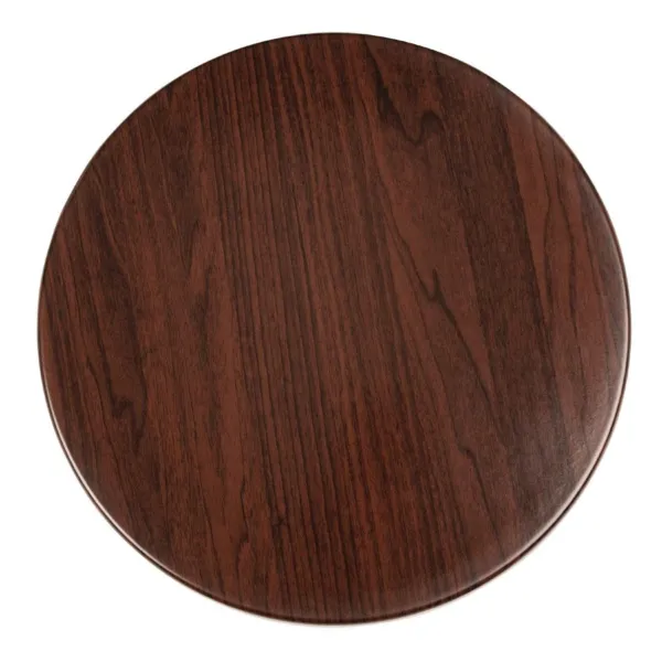 Tablero de Mesa Redondo Marrón Oscuro - 600 mm