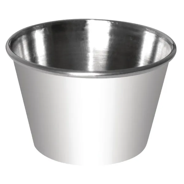 Recipientes para salsa de acero inoxidable - 115 ml - Lote de 12