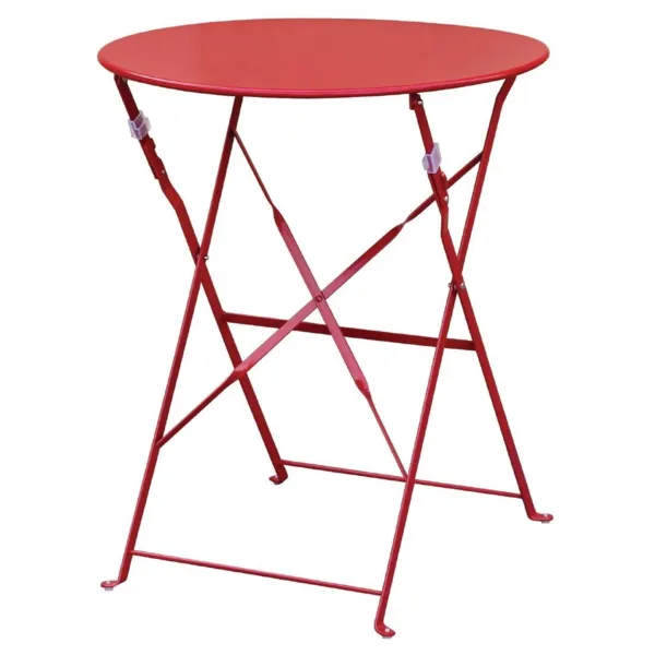 Mesa de terraza de acero - Rojo