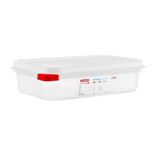 Caja de alimentos GN1/4 - 1,8L - Lote de 4