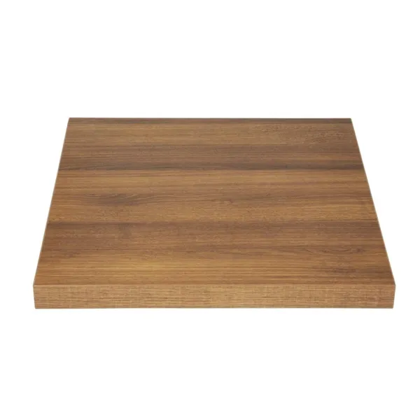 Tablero de mesa cuadrado efecto madera roble rústico - L 700mm