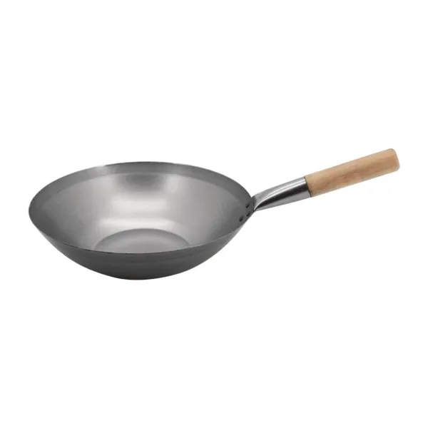 Wok de acero al carbono - 33 cm