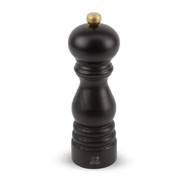 Molino de sal de madera oscura de 180 mm