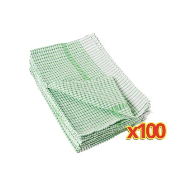 Lote de 100 paños verdes