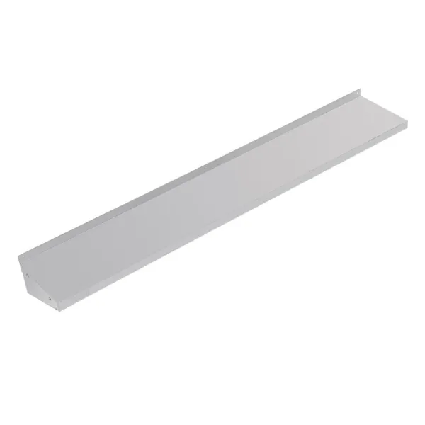 Estantería de pared de acero inoxidable - L 1800 mm