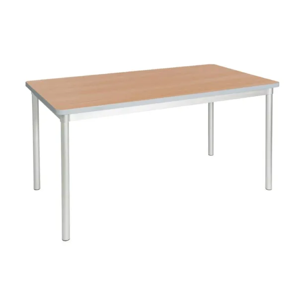 Mesa rectangular efecto haya de 1400 mm.