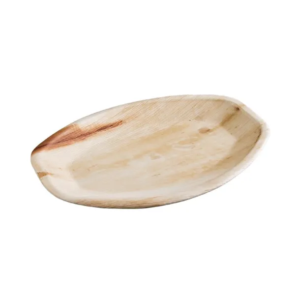 Platos ovalados de hojas de palma 360 x 240 mm - Lote de 100