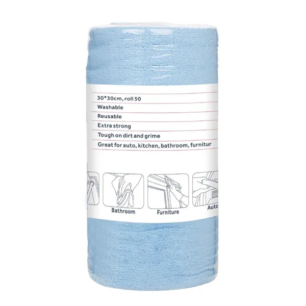 Paño de Microfibra Azul - 300 x 300 mm - 50 Hojas