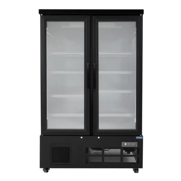 Vitrina Refrigerada de 2 Puertas - 744 L - Negra Negativa