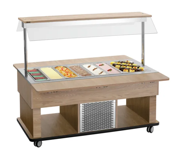 Carro Buffet Caliente Infantil - 4 x GN 1/1