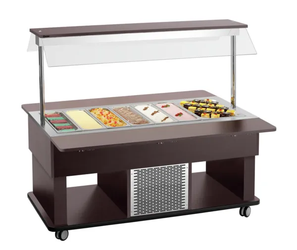 Carro Buffet Caliente Infantil - 4 x GN 1/1
